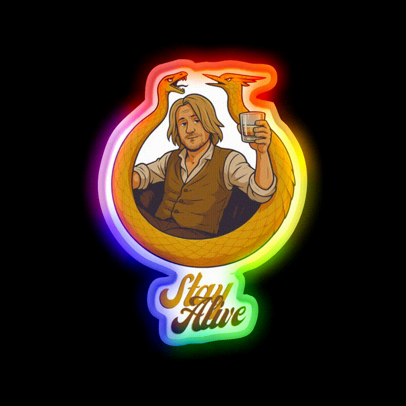 Haymitch Abernathy Whiskey Drink Bar Led Neon Sign Rgb Color