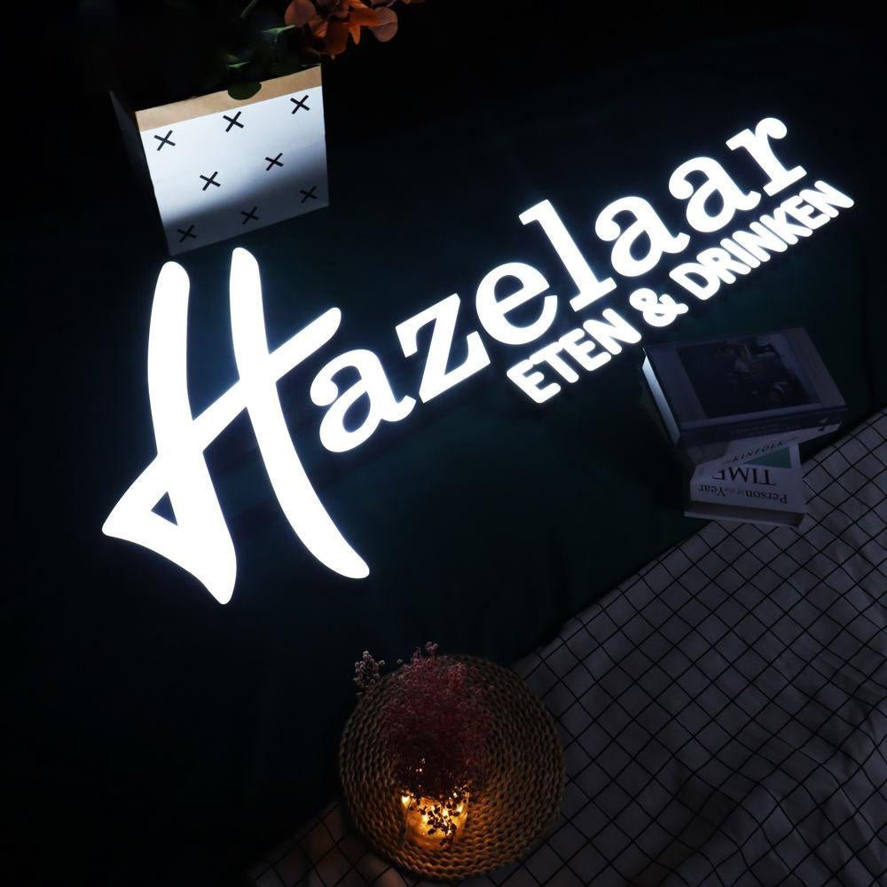 Hazelaar 3D Frontlit Letters Metal Led Sign - Shineneon