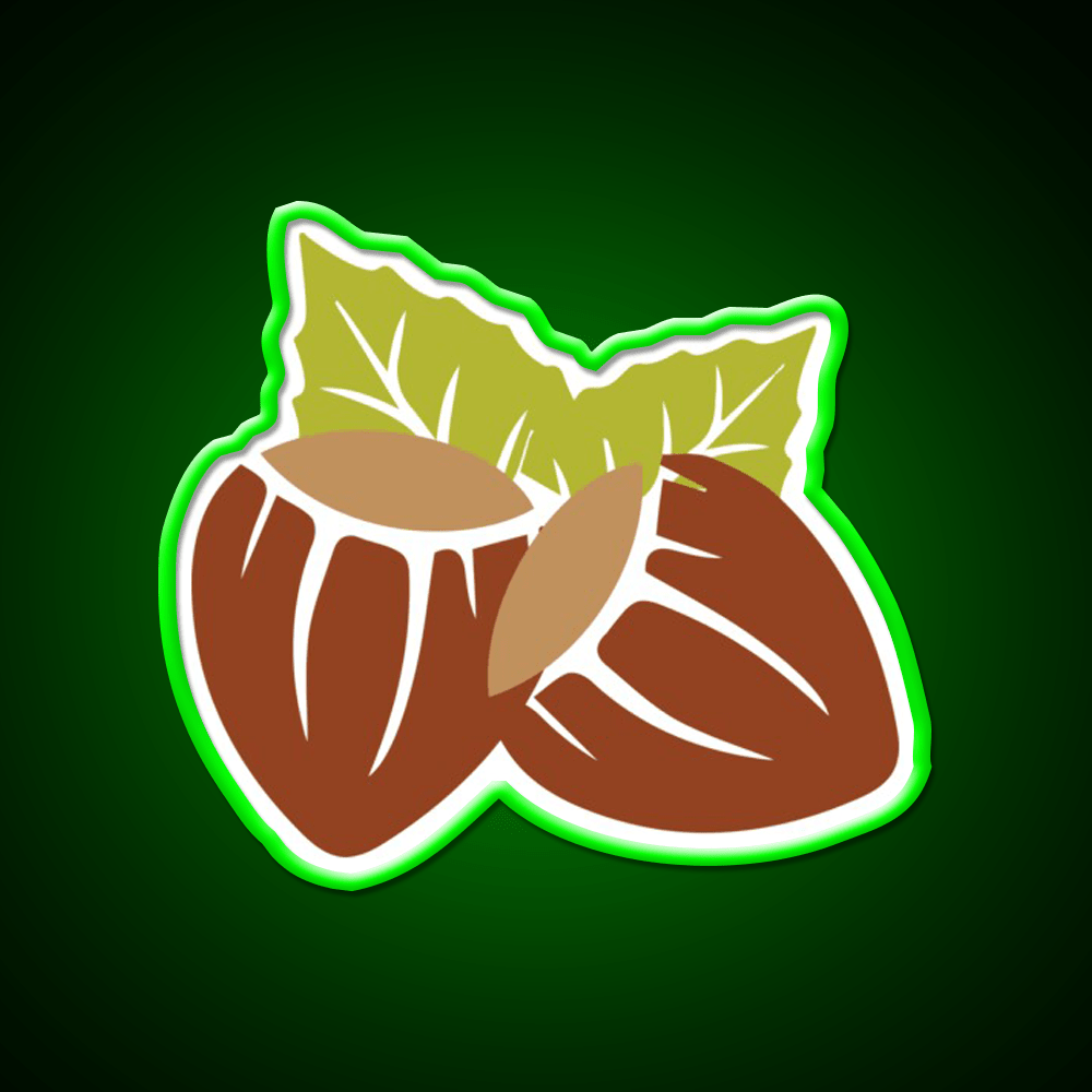 Hazelnut Snack Food Led Neon Sign Rgb Color - Shineneon