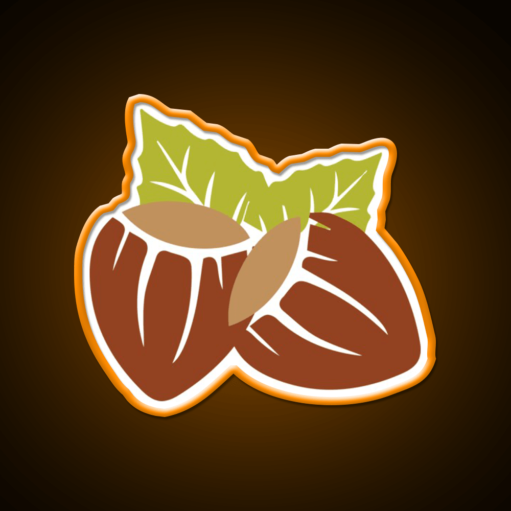 Hazelnut Snack Food Led Neon Sign Rgb Color - Shineneon