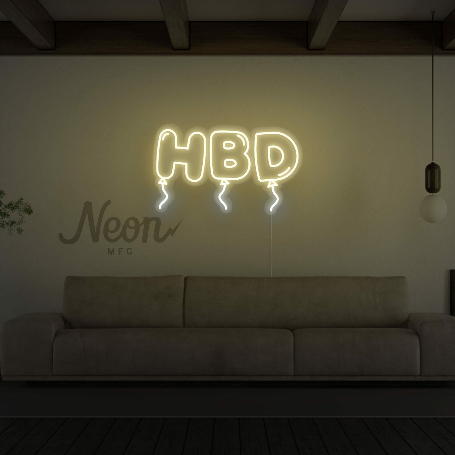 Hbd Happy Birthday Neon Sign | Shineneon