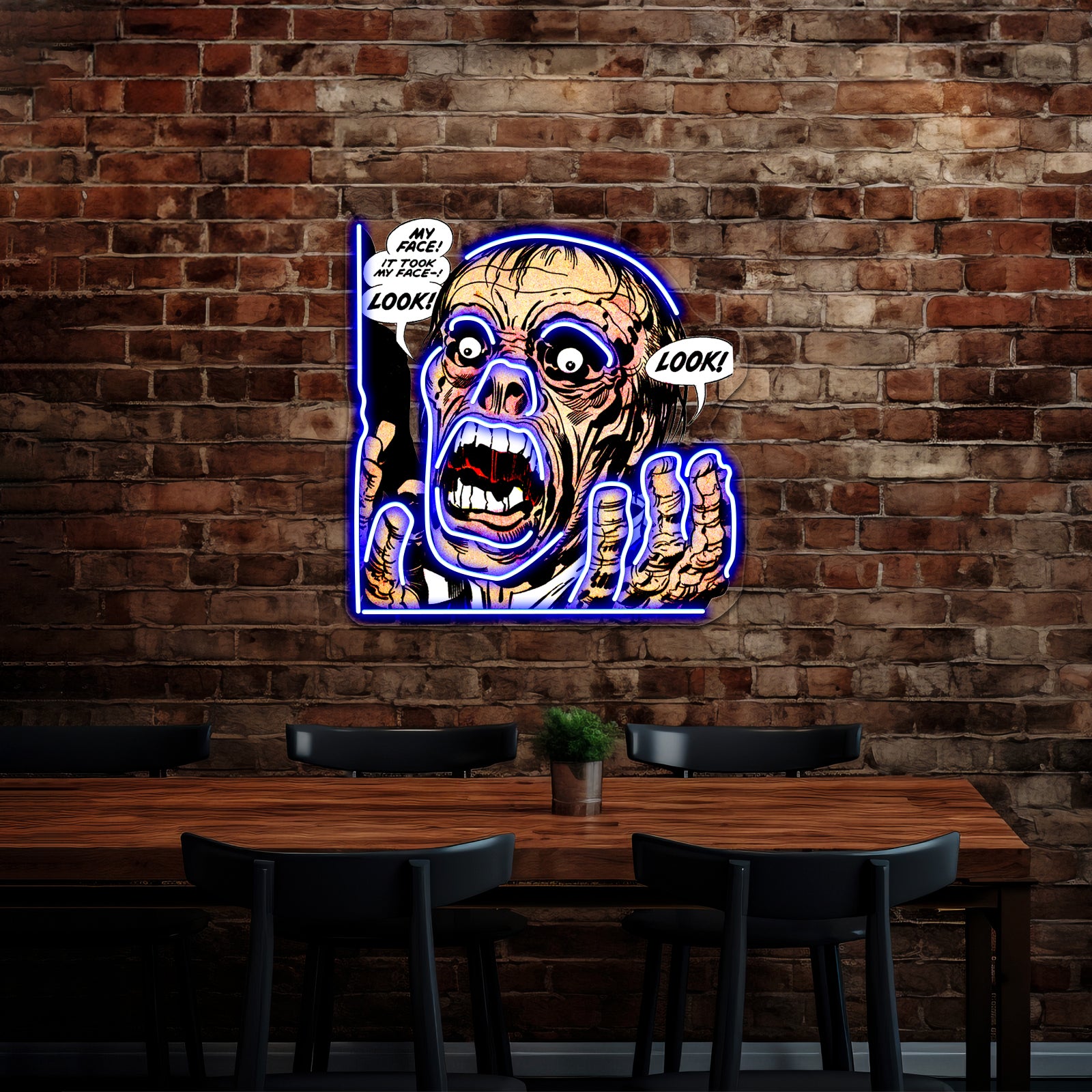 Head Artwork Large Neon Signs