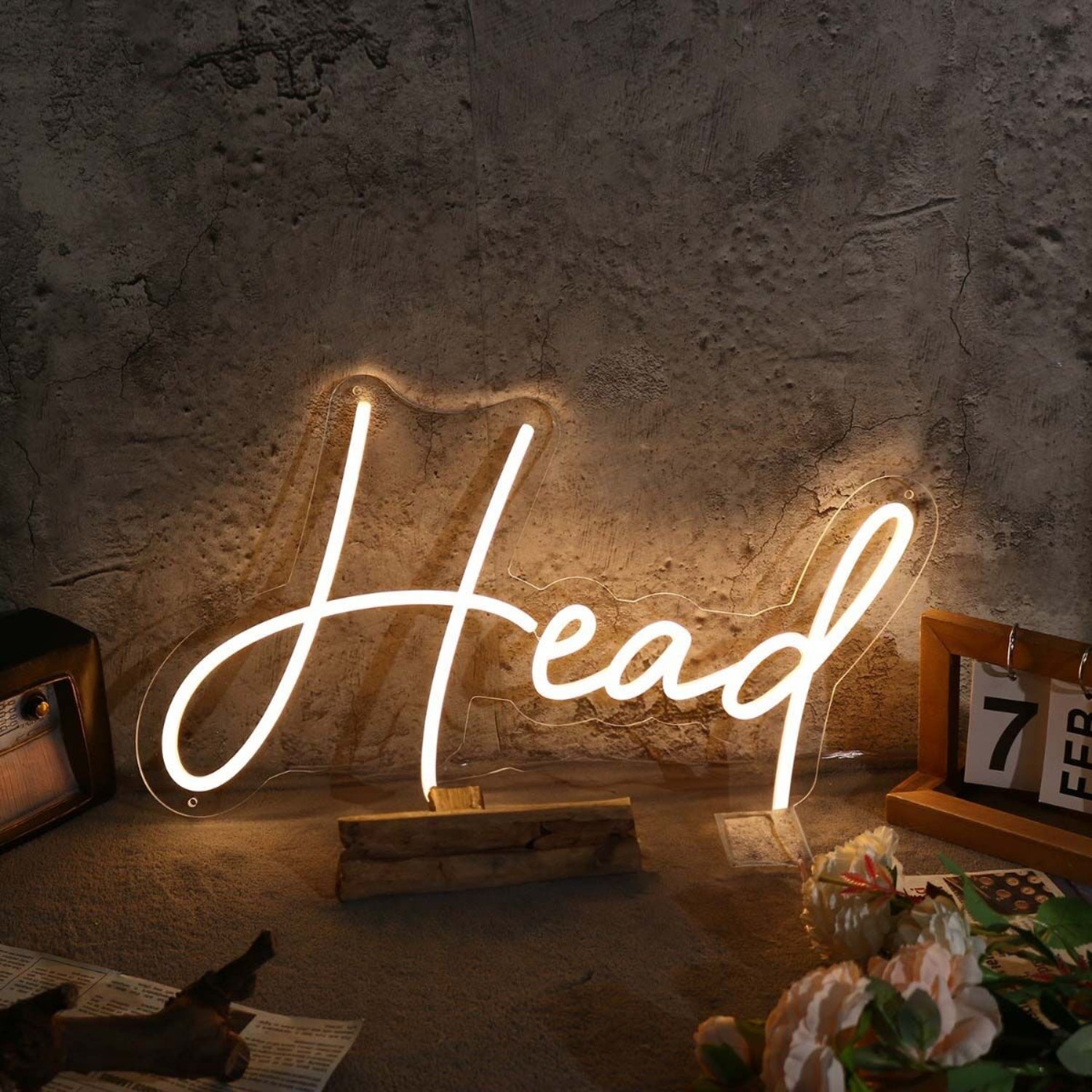 Head Yellow Led Neon Sign | Shineneon
