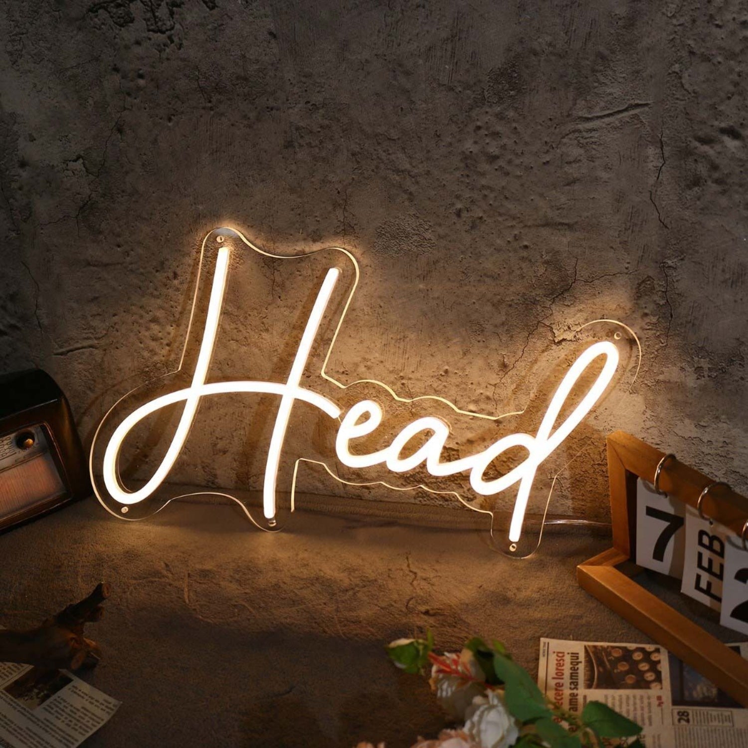 Head Yellow Led Neon Sign | Shineneon