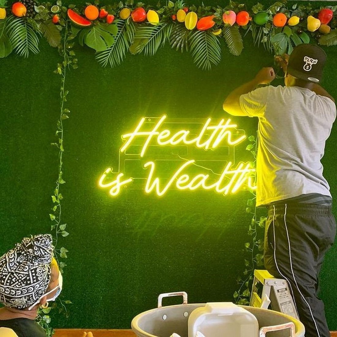 Health Is Wealth Led Sign Business Neon Sign - Shineneon