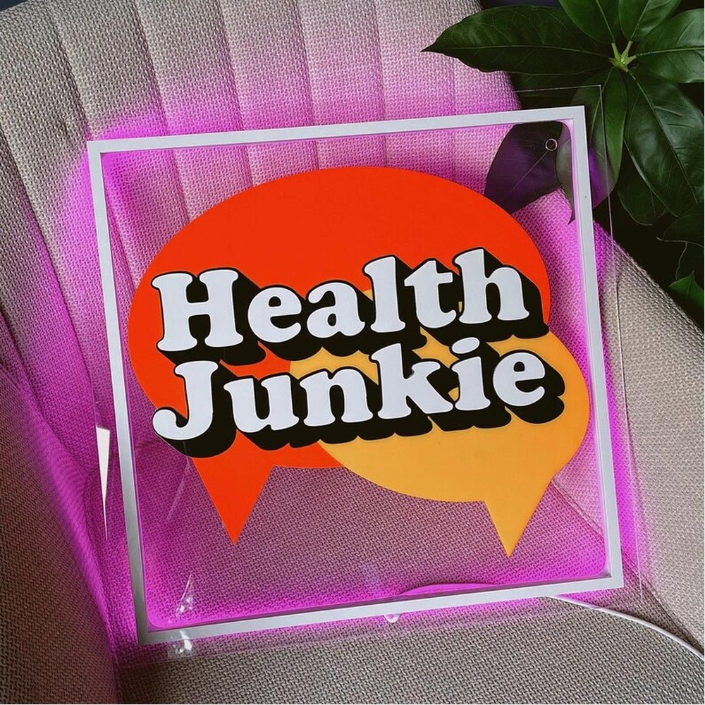Health Junkie Acrylic Business Logo Sign - Shineneon