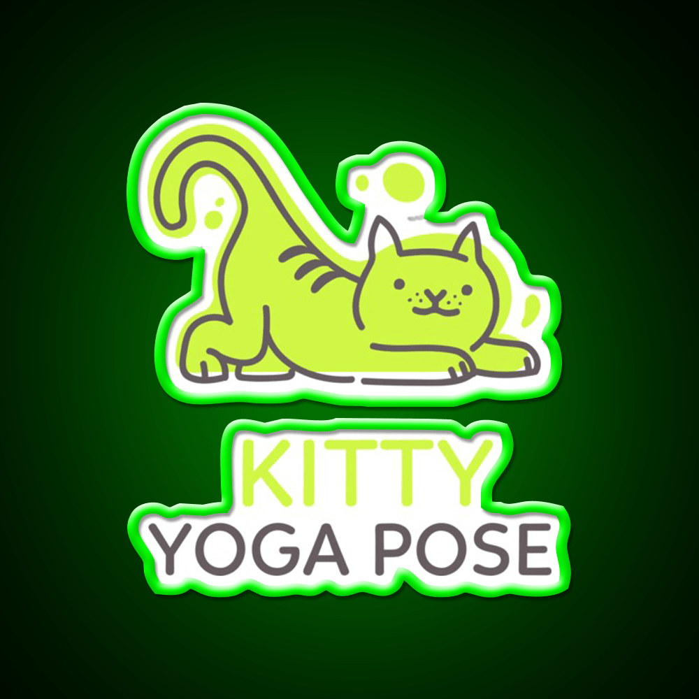 Health Yoga Cute Money Meditation Yoga Led Neon Sign Rgb Color - Shineneon