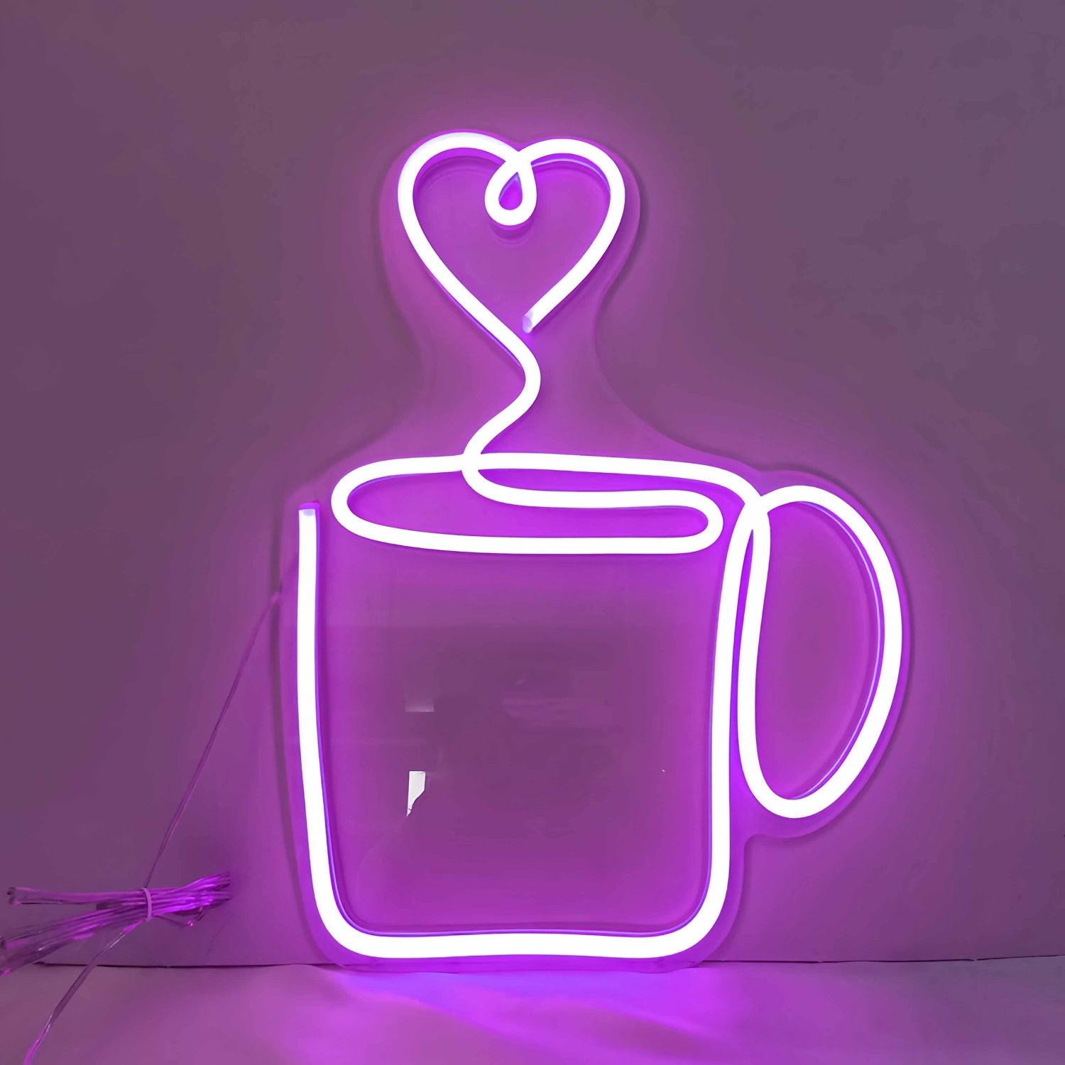 Heart Coffee Cup Led Neon Sign | Shineneon
