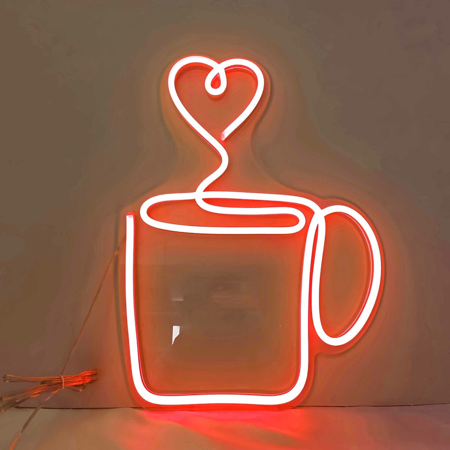 Heart Coffee Cup Led Neon Sign | Shineneon