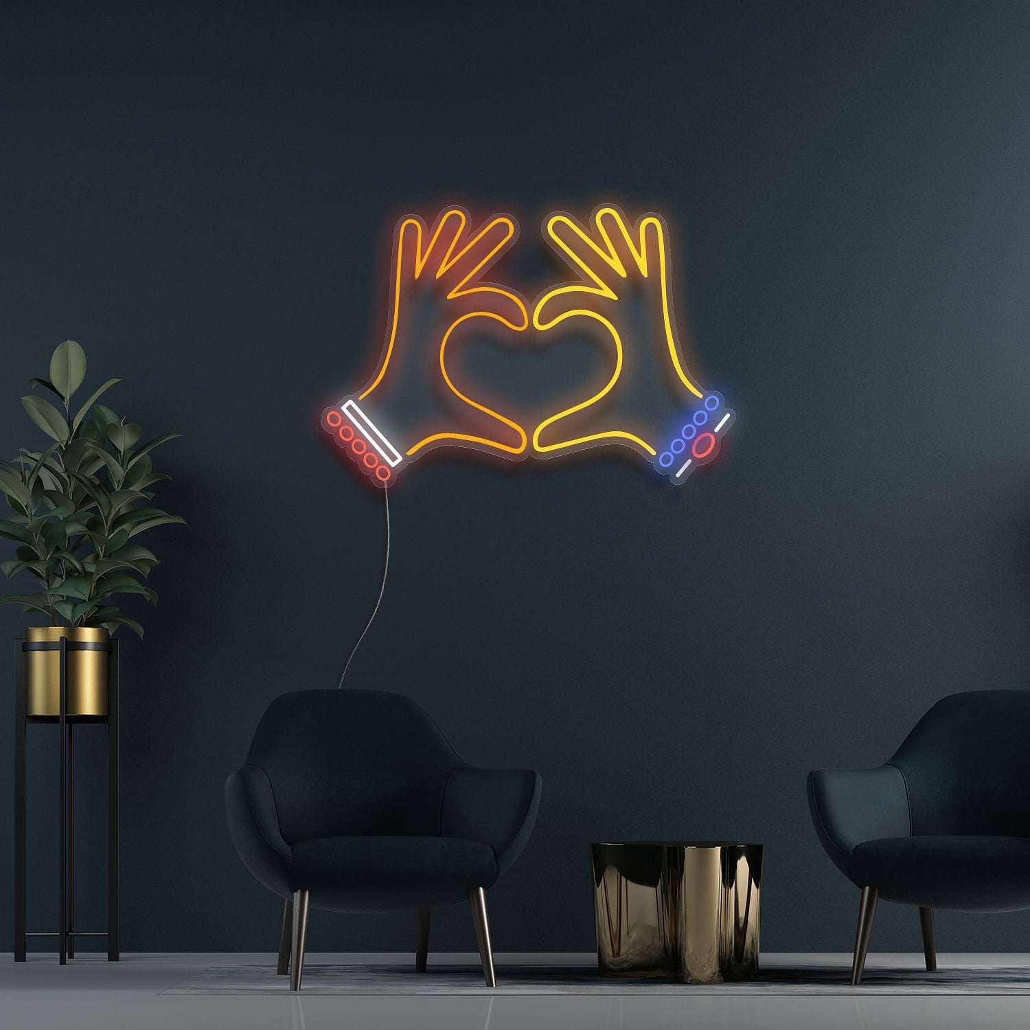 Heart Hand Gesture Neon Light Sign | Shineneon