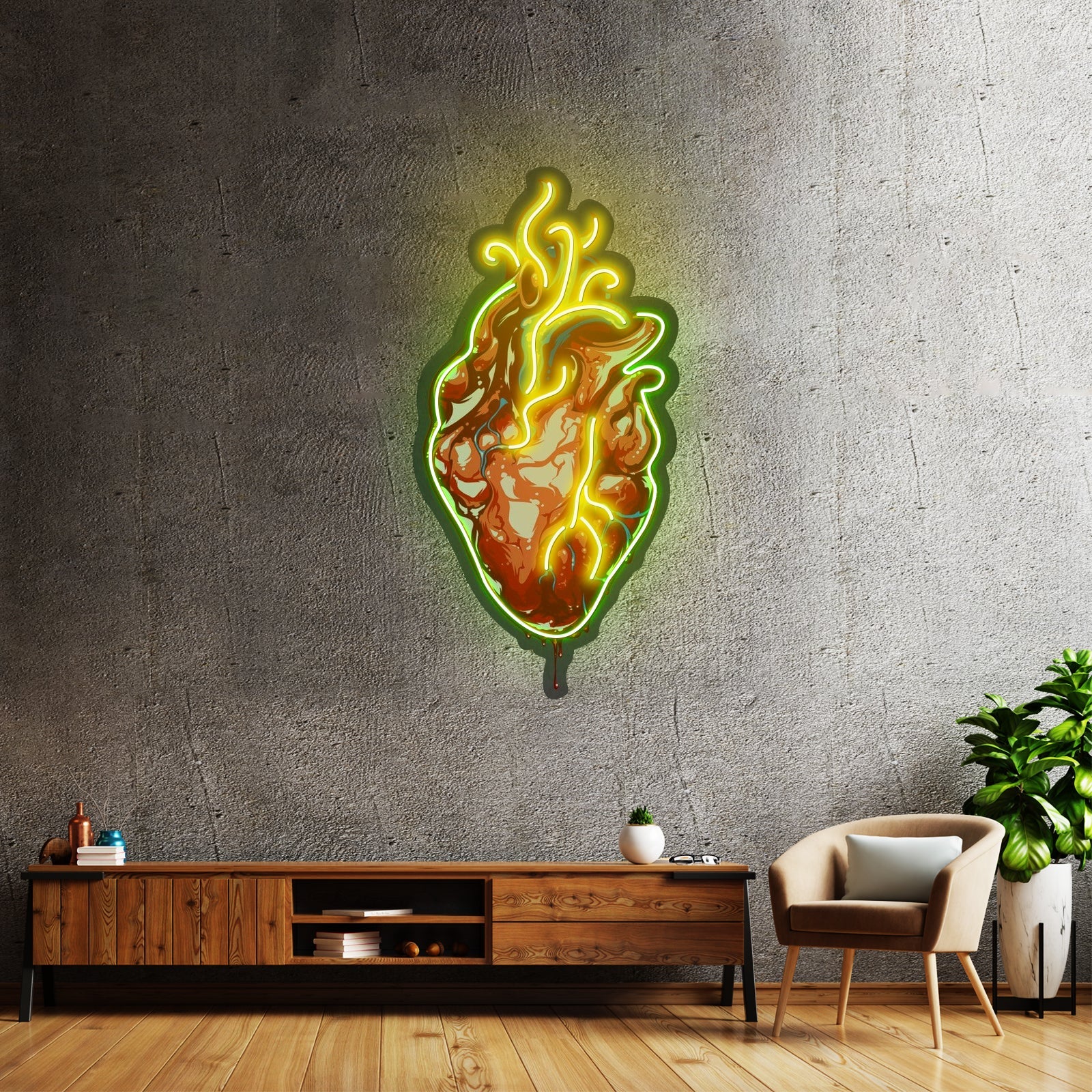 Heart Led Neon Artwork For Sale - Shineneon