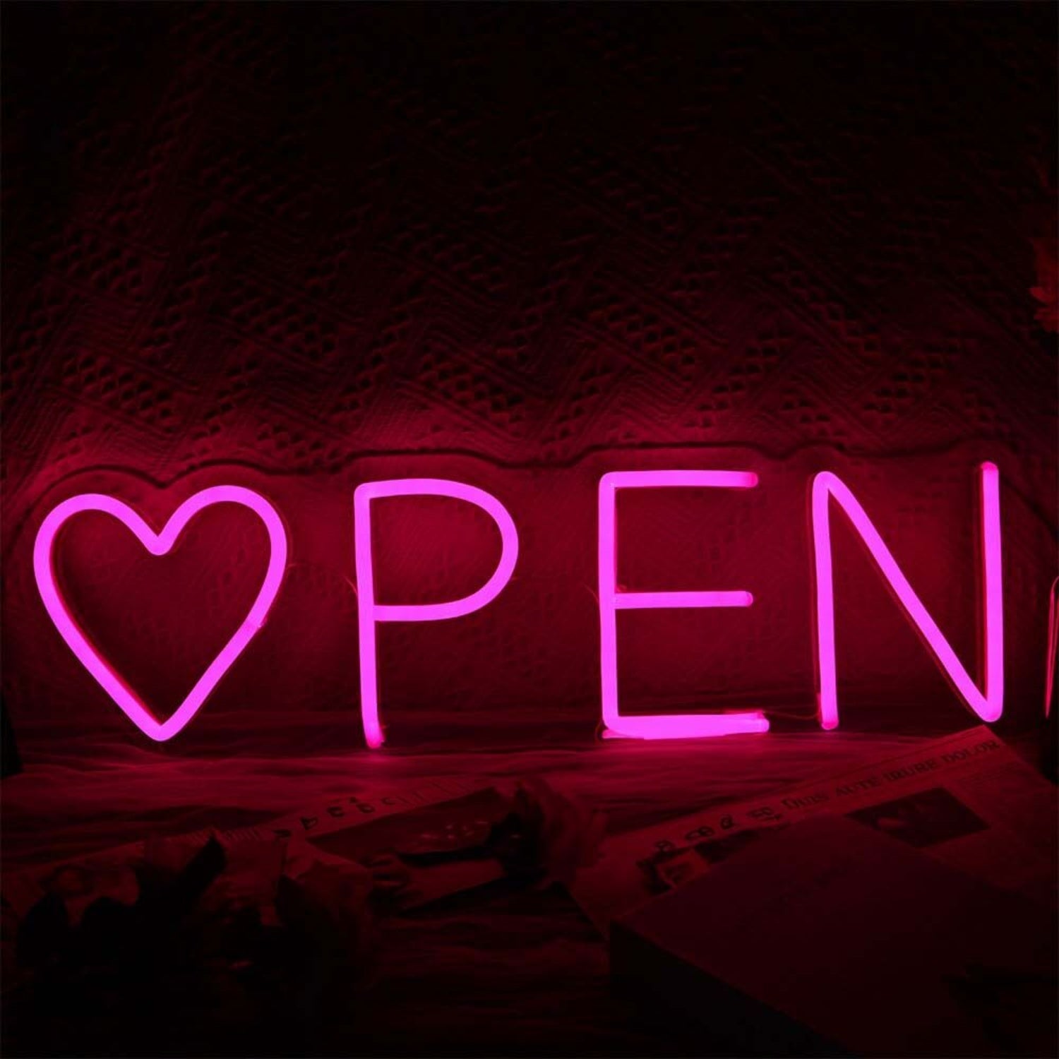 Heart Open Neon Sign For Romantic And Loving Spaces | Shineneon