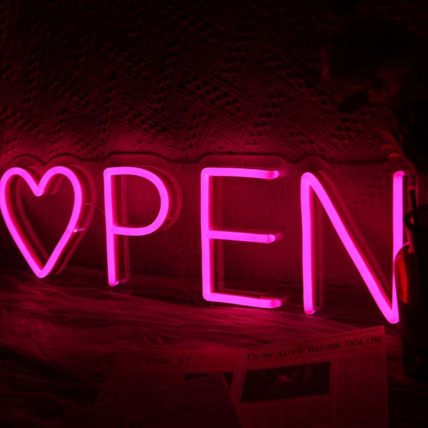 Heart Open Neon Sign For Romantic And Loving Spaces | Shineneon