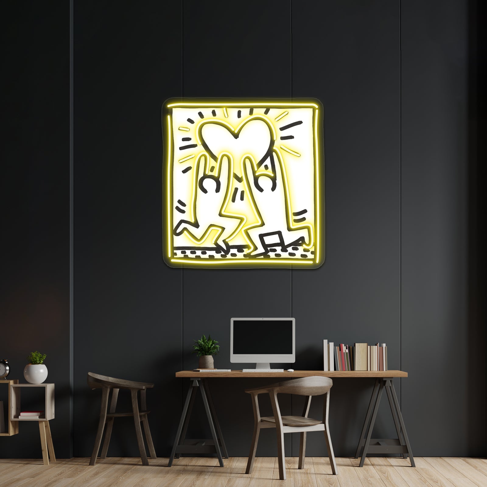 Heart People Pop Artwork Large Neon Signs | Shineneon