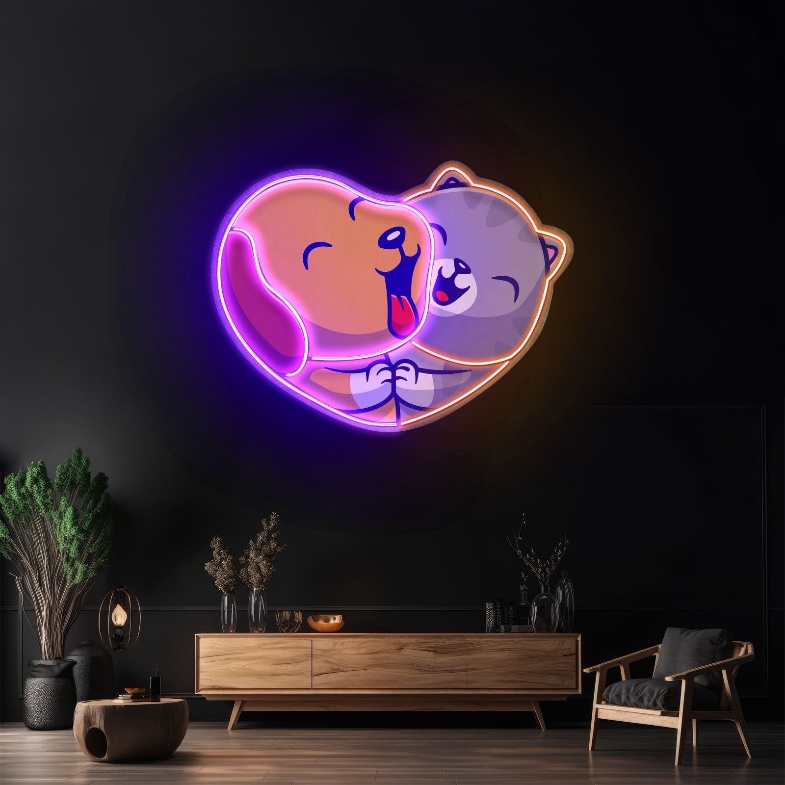 Heart Shaped Donut Led Neon Sign Light Custom Led Signs - Shineneon