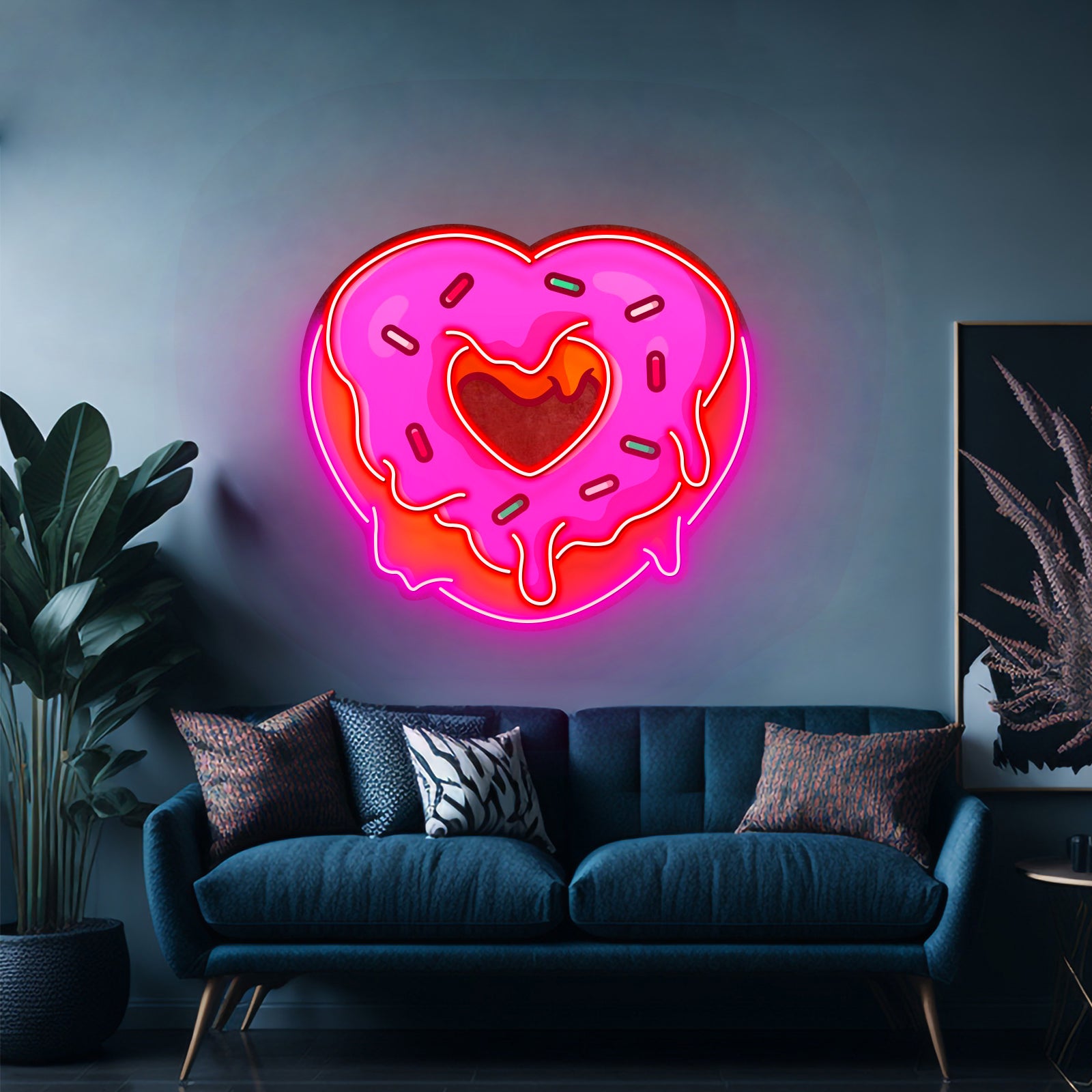 Heart Sword Custom Led Signs Artwork For Sale