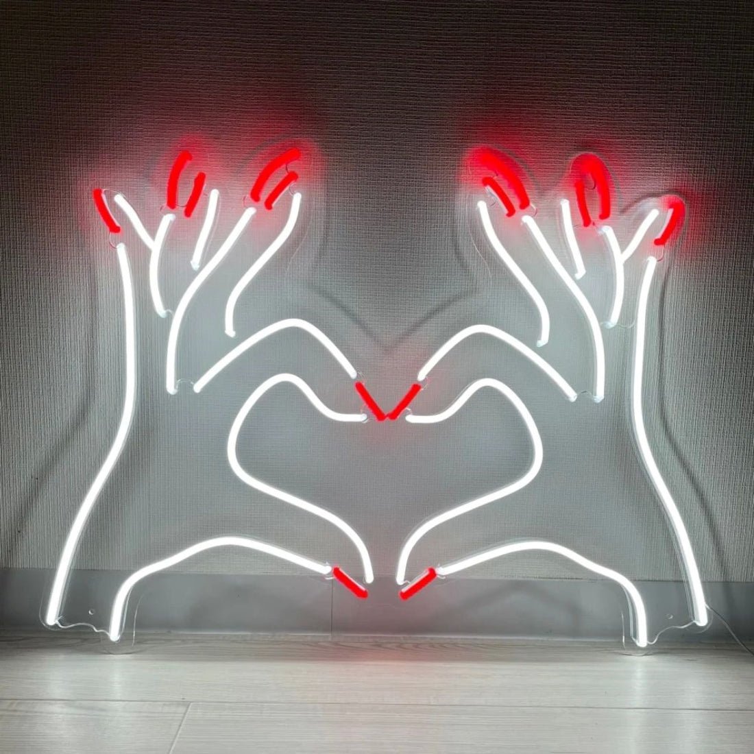 Heart Shaped Nail Salon Led Sign Business Neon Sign - Shineneon