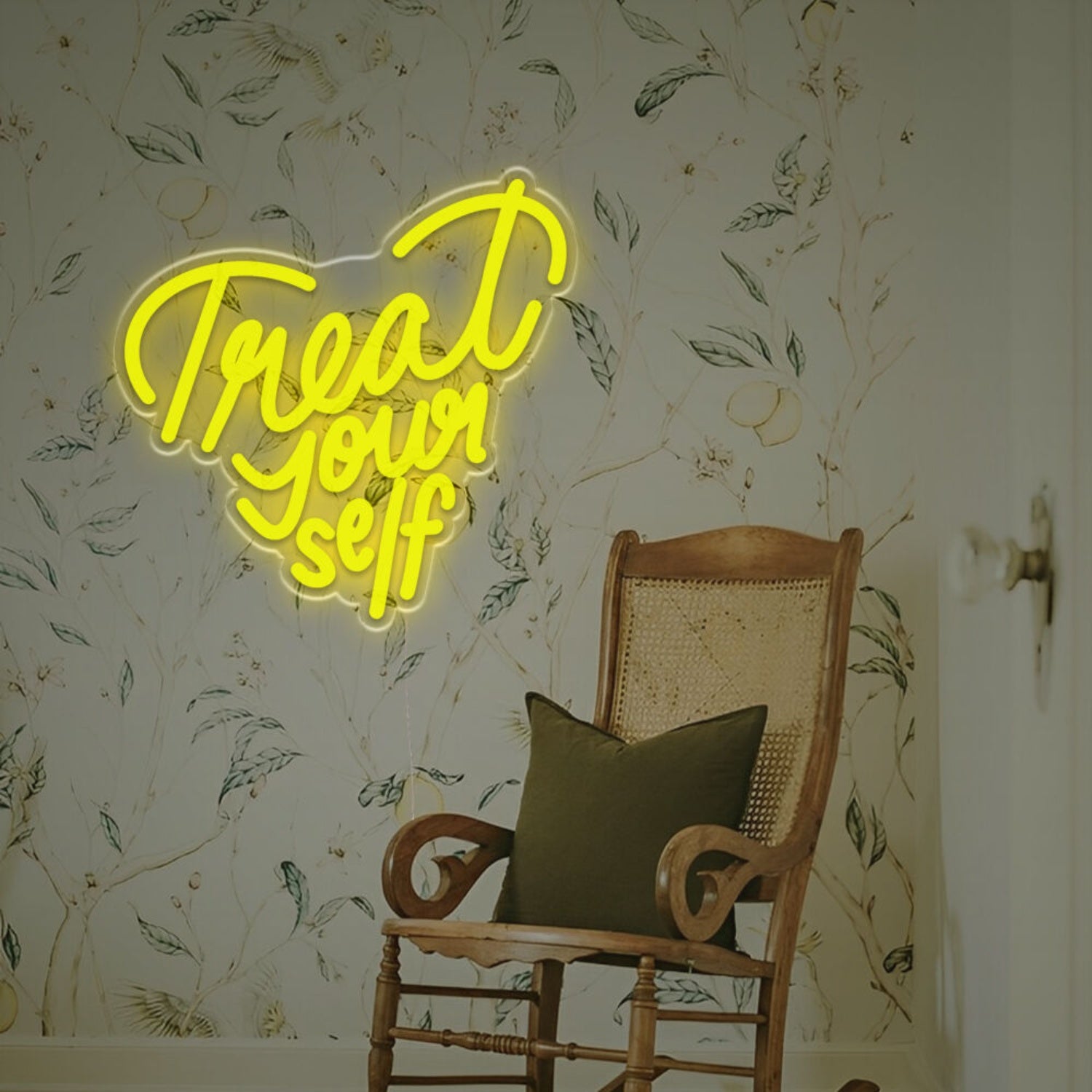 Heart-Shaped Treat Yourself Led Neon Sign | Shineneon