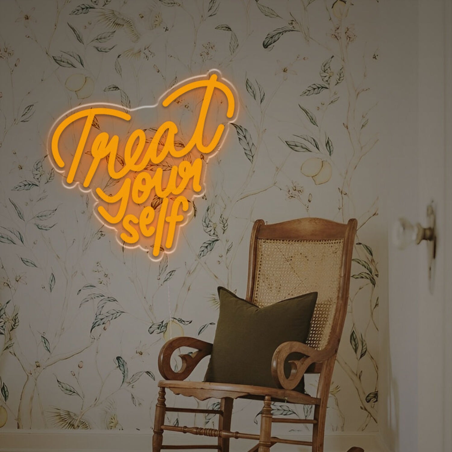 Heart-Shaped Treat Yourself Led Neon Sign | Shineneon