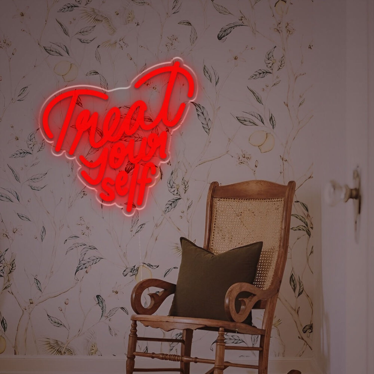 Heart-Shaped Treat Yourself Led Neon Sign | Shineneon
