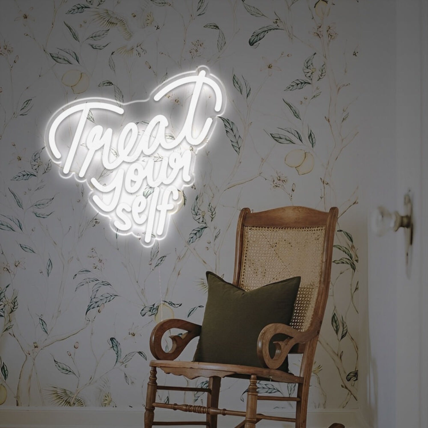 Heart-Shaped Treat Yourself Led Neon Sign | Shineneon