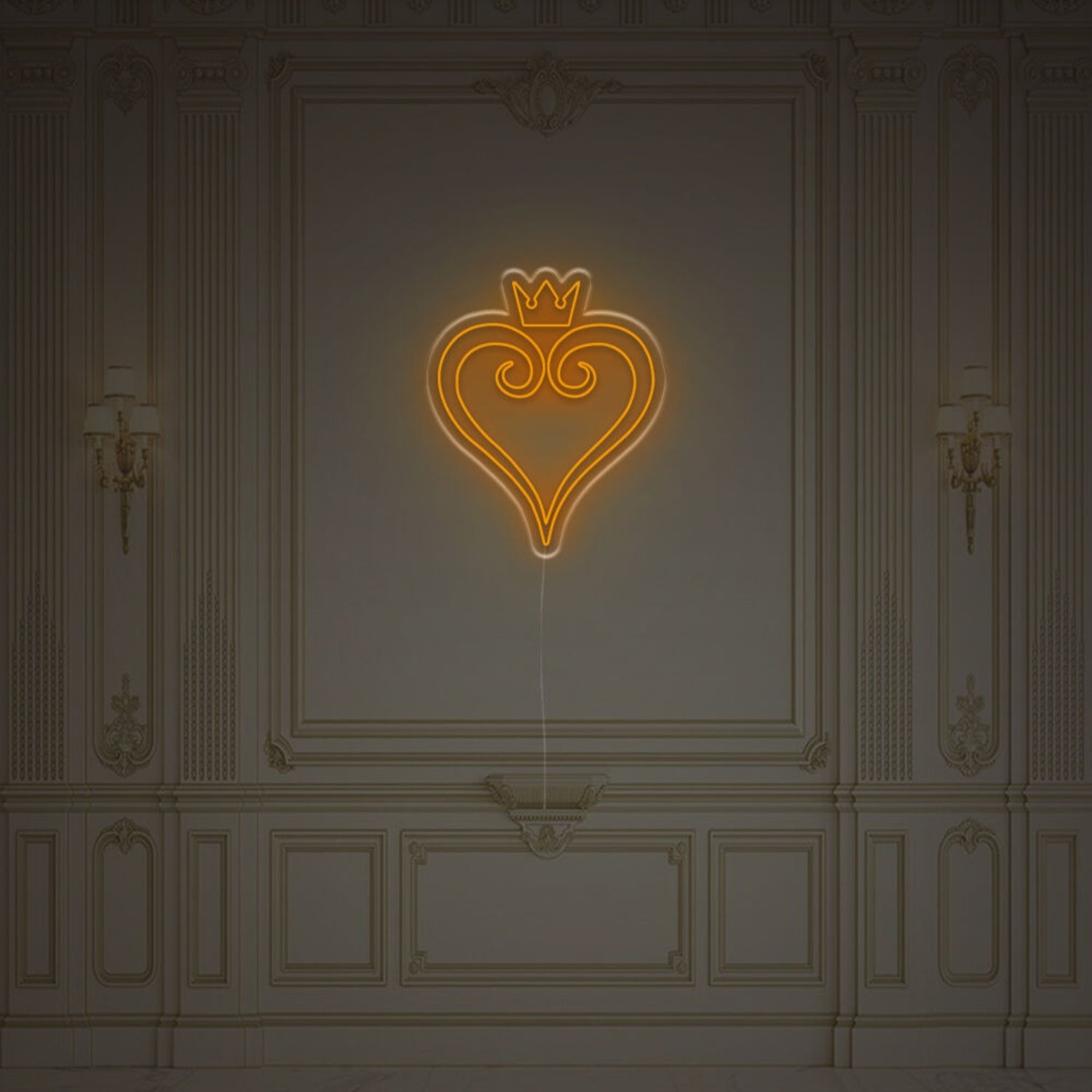 Heart With Crown Led Neon Sign | Shineneon