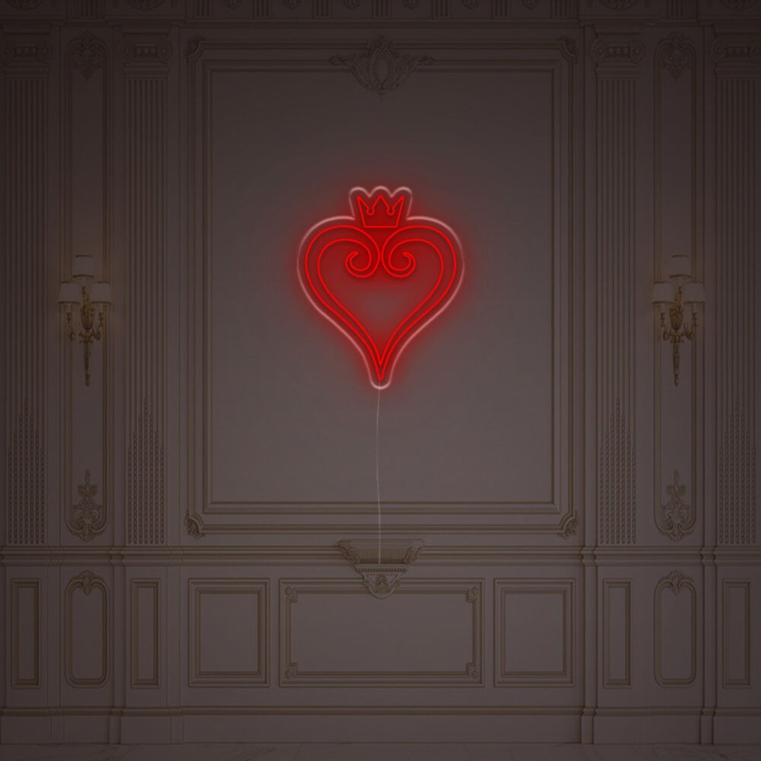 Heart With Crown Led Neon Sign | Shineneon