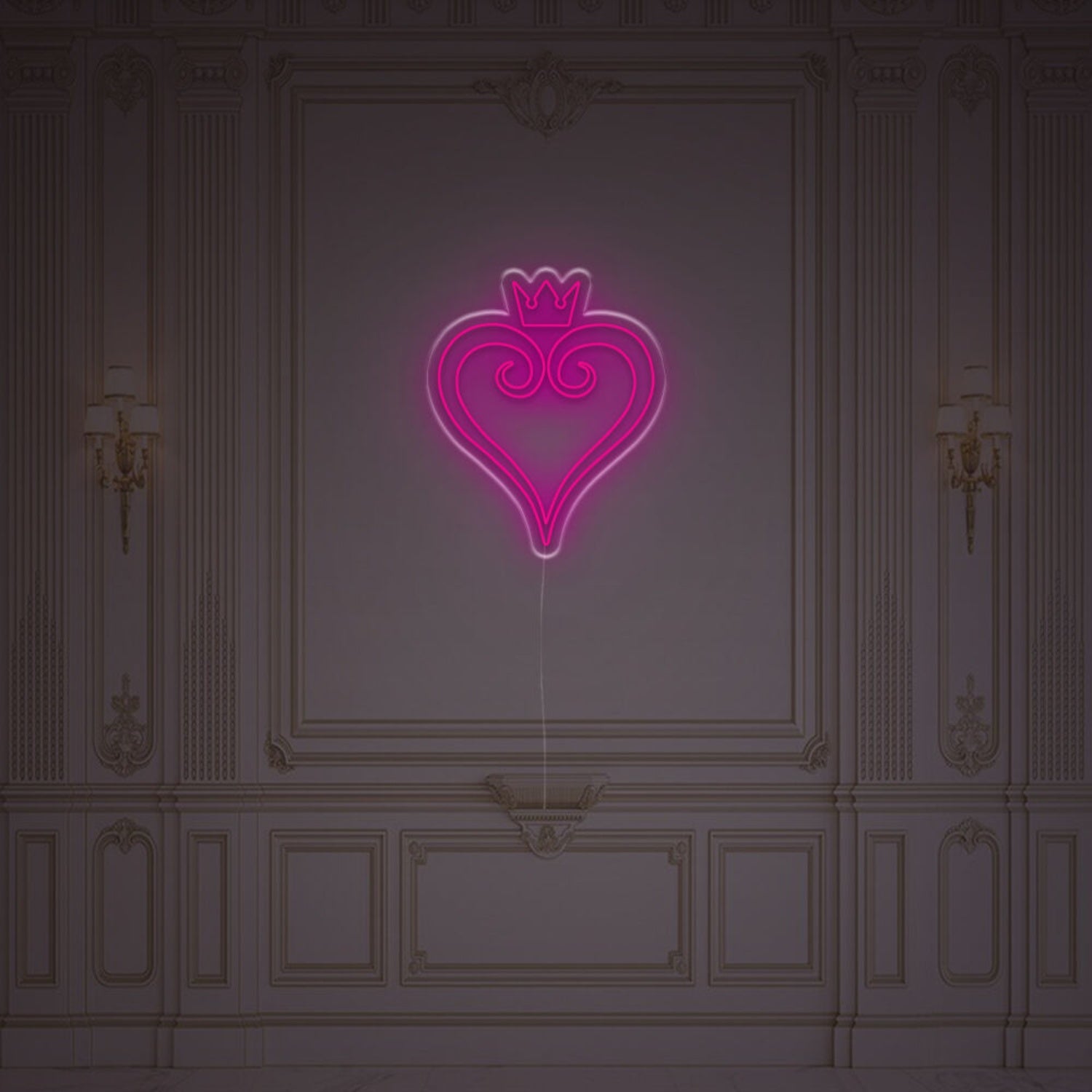 Heart With Crown Led Neon Sign | Shineneon