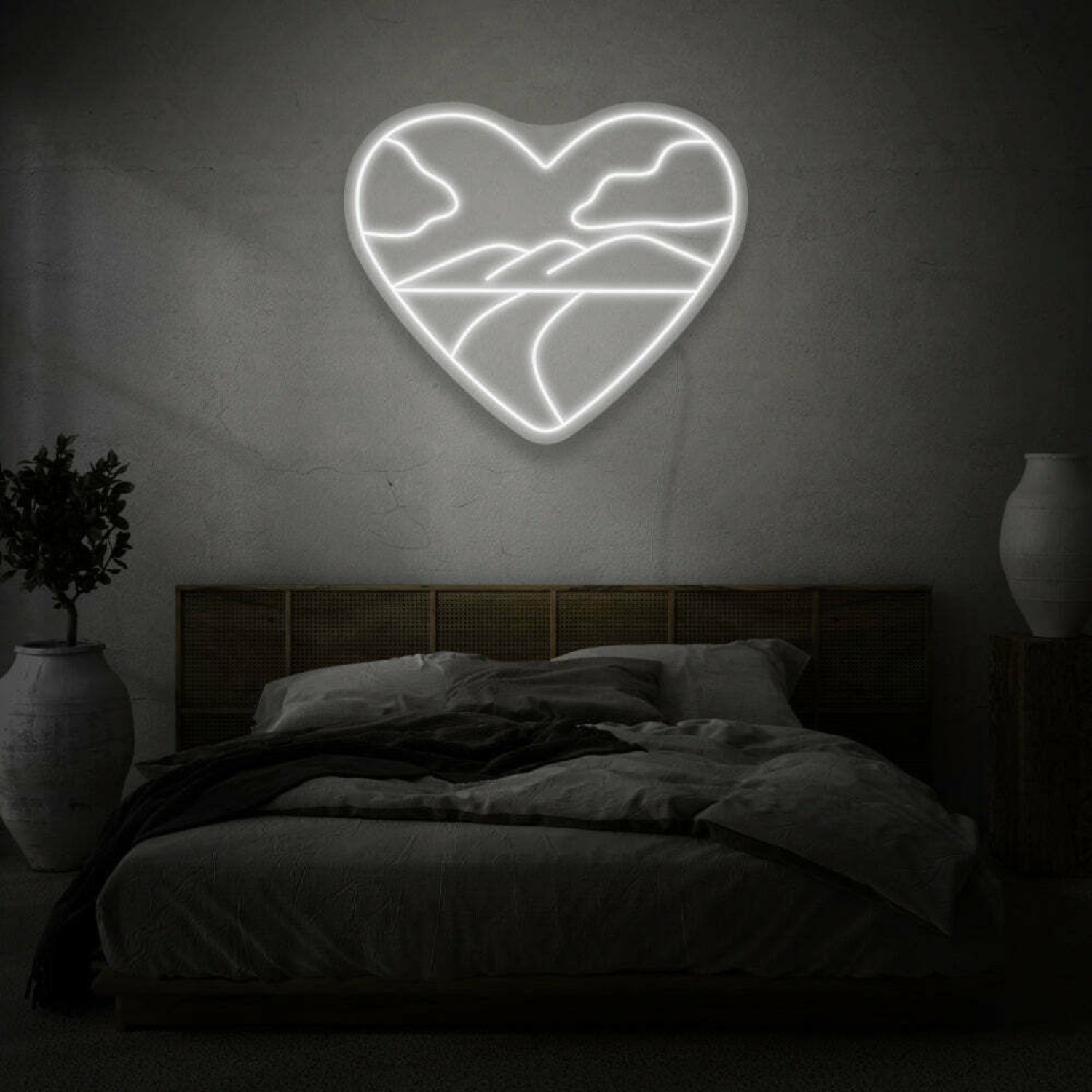 Heart With Landscape Led Sign | Shineneon