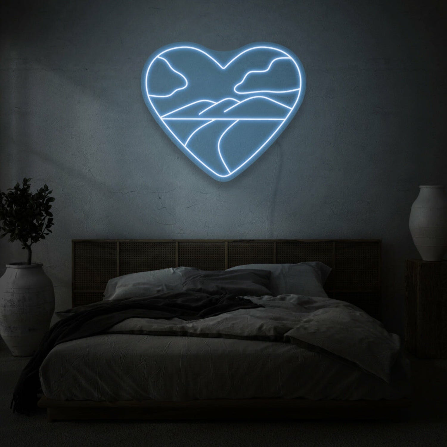 Heart With Landscape Led Sign | Shineneon