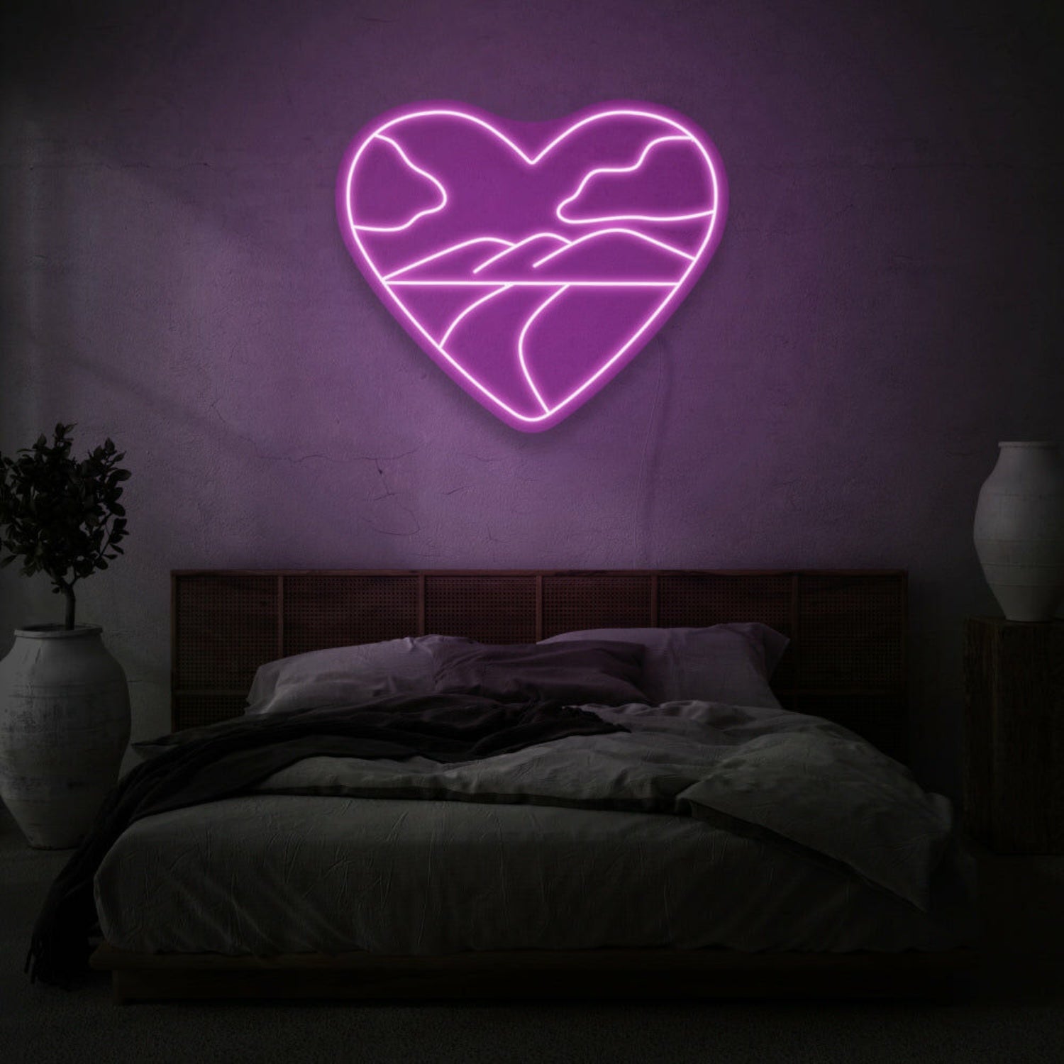 Heart With Landscape Led Sign | Shineneon