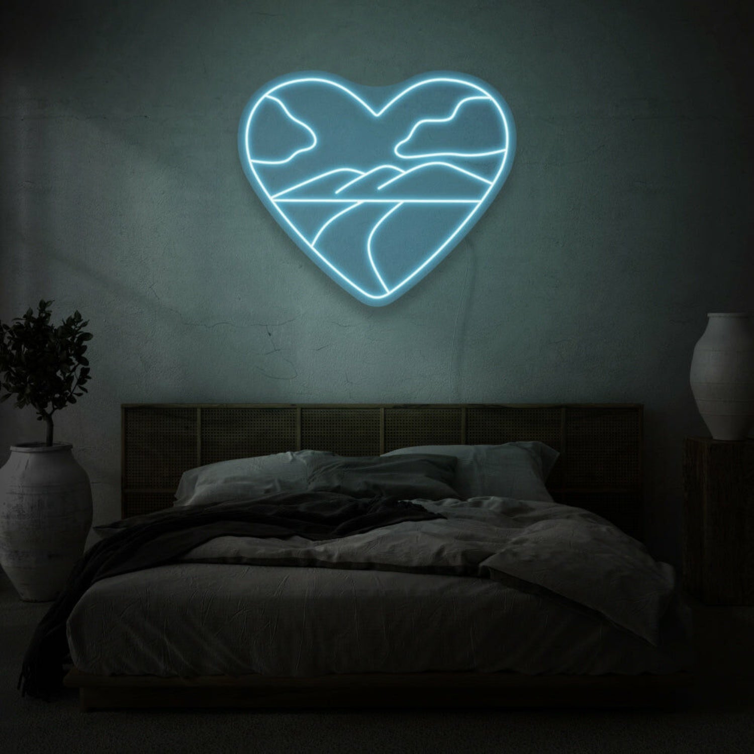 Heart With Landscape Led Sign | Shineneon