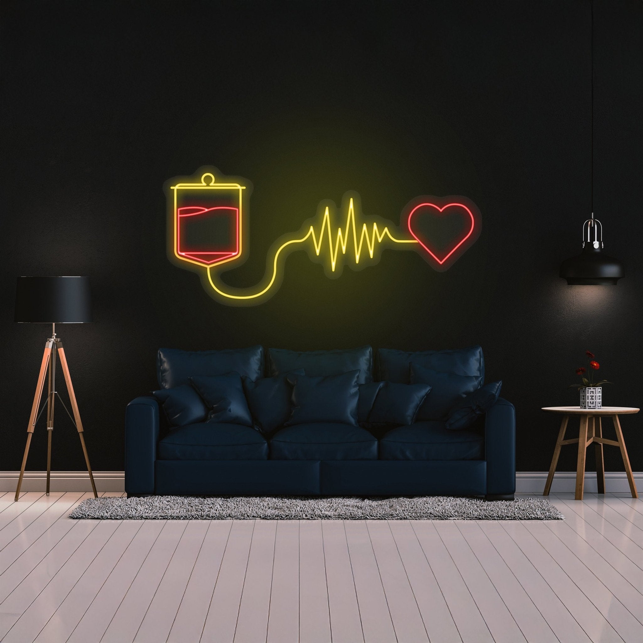 Heartbeat Neon Sign Wall Decor - Shineneon