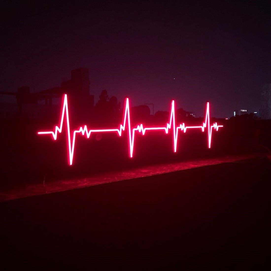 Heartbeats Cardiogram Led Sign Business Neon Sign - Shineneon