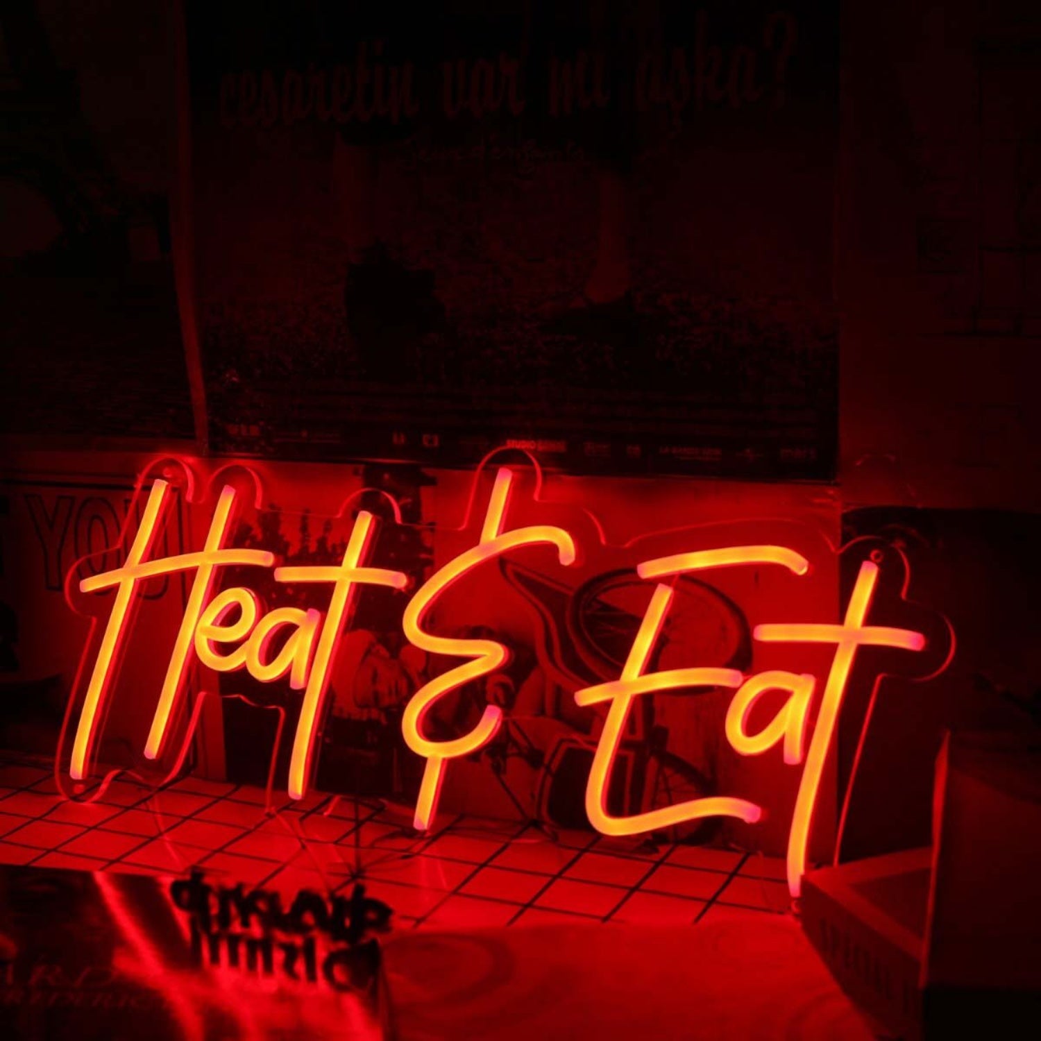 Heat And Eat Red Led Neon Sign | Shineneon