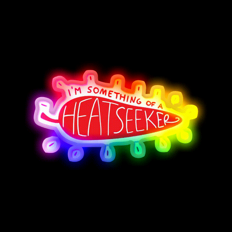 Heatseeker Fast Food Led Neon Sign For Burger Place Rgb Color - LED neon sign close-up detail