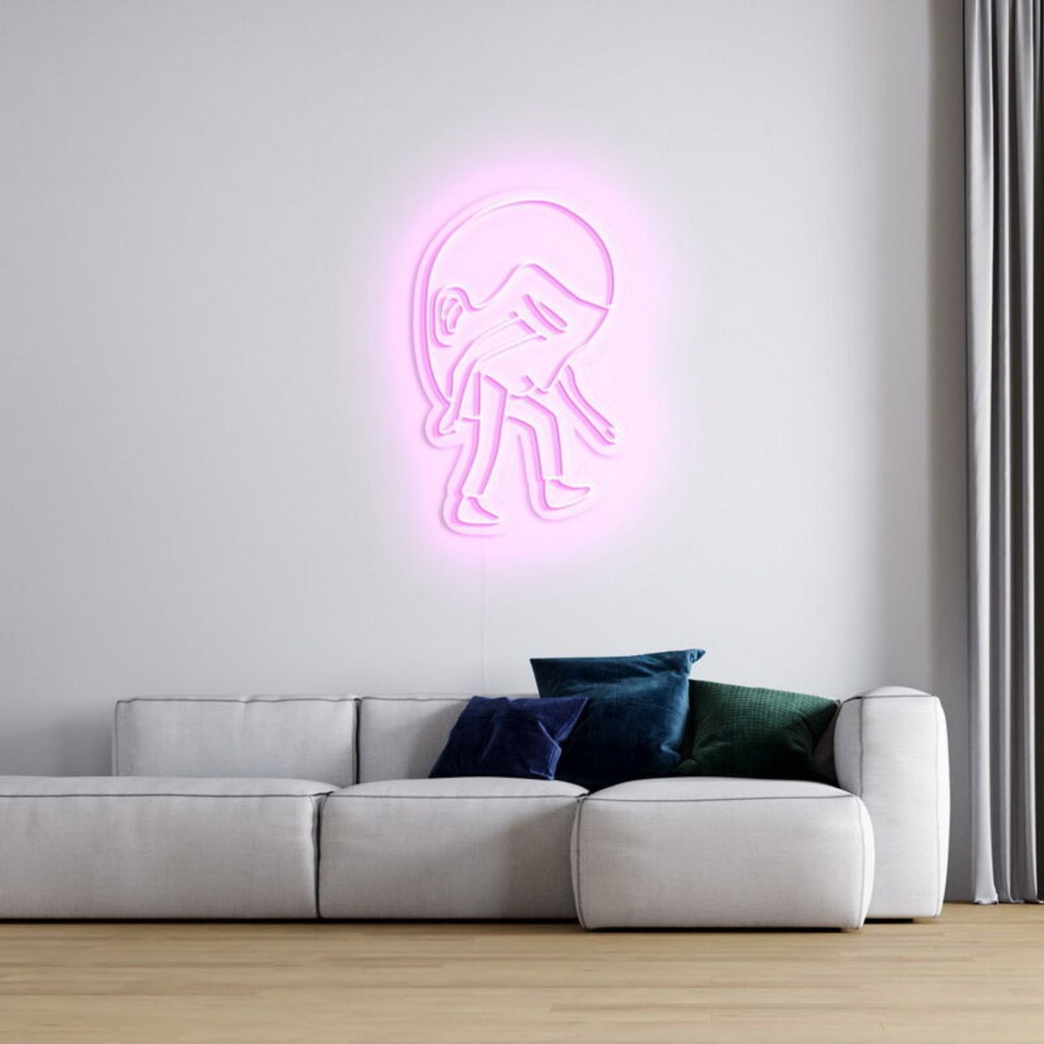 Heavy Head Led Neon Sign Fthoughtful Spaces - Shineneon