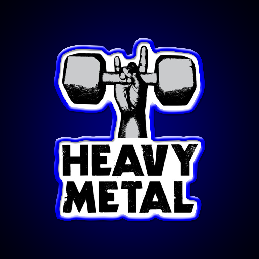Heavy Metal Lifting Gym Fitness Led Neon Sign Rgb Color