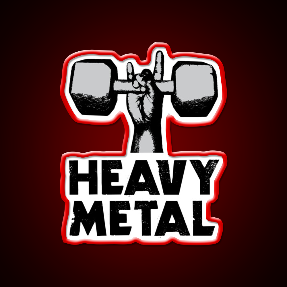 Heavy Metal Lifting Gym Fitness Led Neon Sign Rgb Color