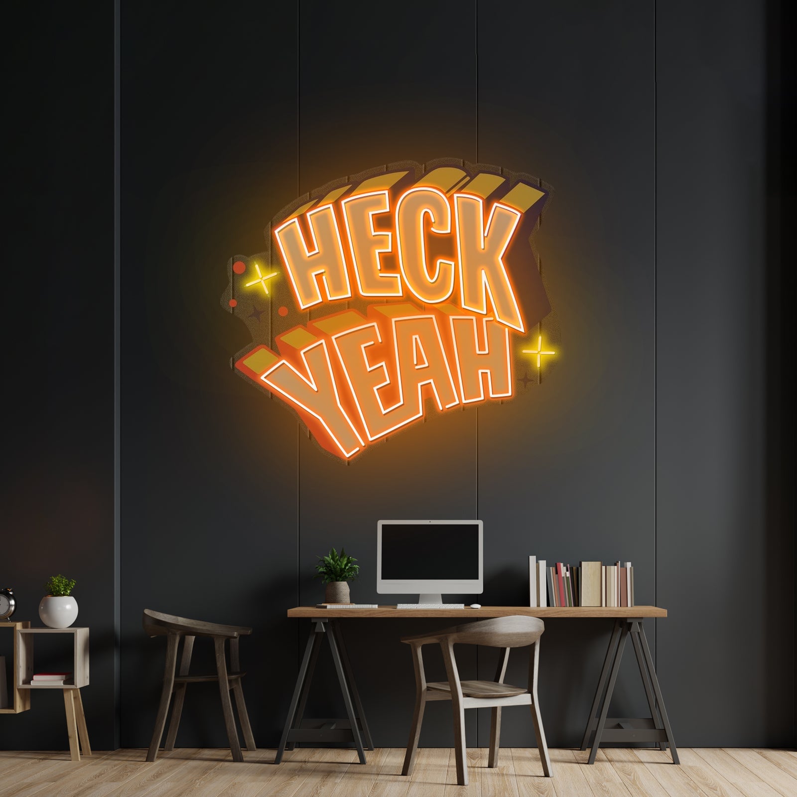 Heck Yeah Custom Led Signs Artwork For Sale - Shineneon
