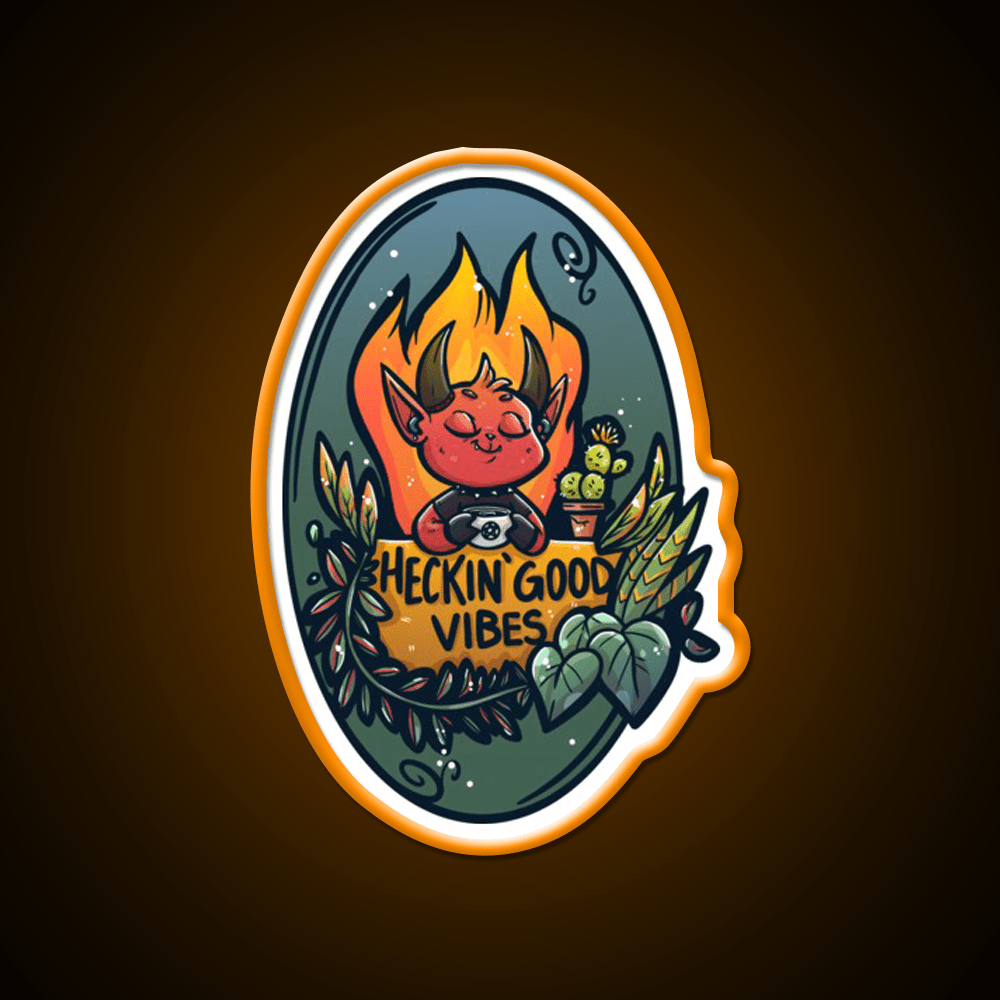 Heckin Good Vibes Cafe Led Neon Sign Espresso Bar Art Rgb Color - Shineneon