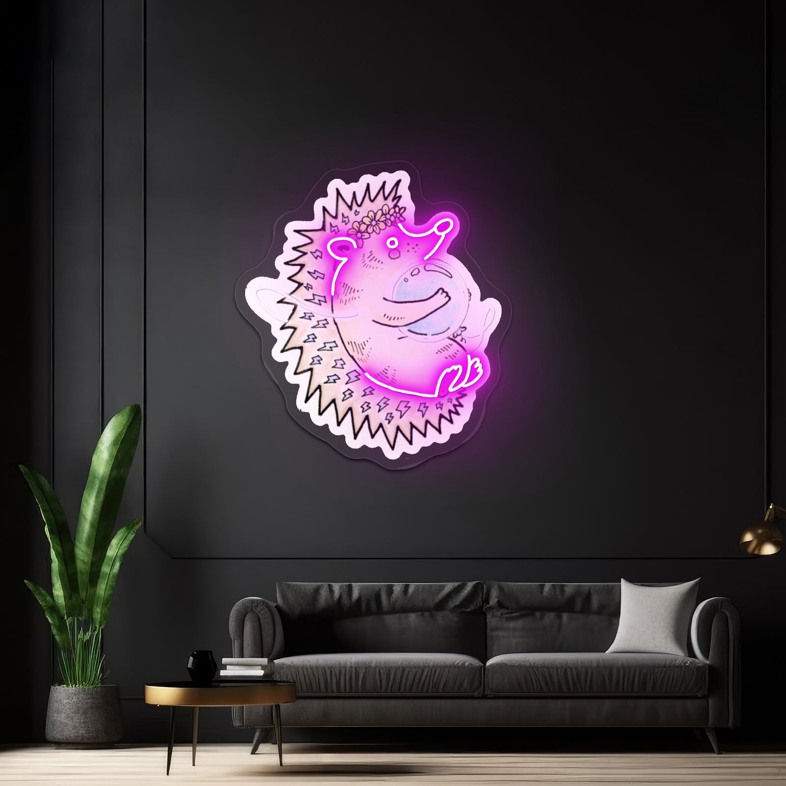 Hedgehog Unlikely Friends Neon Signage Custom - Shineneon
