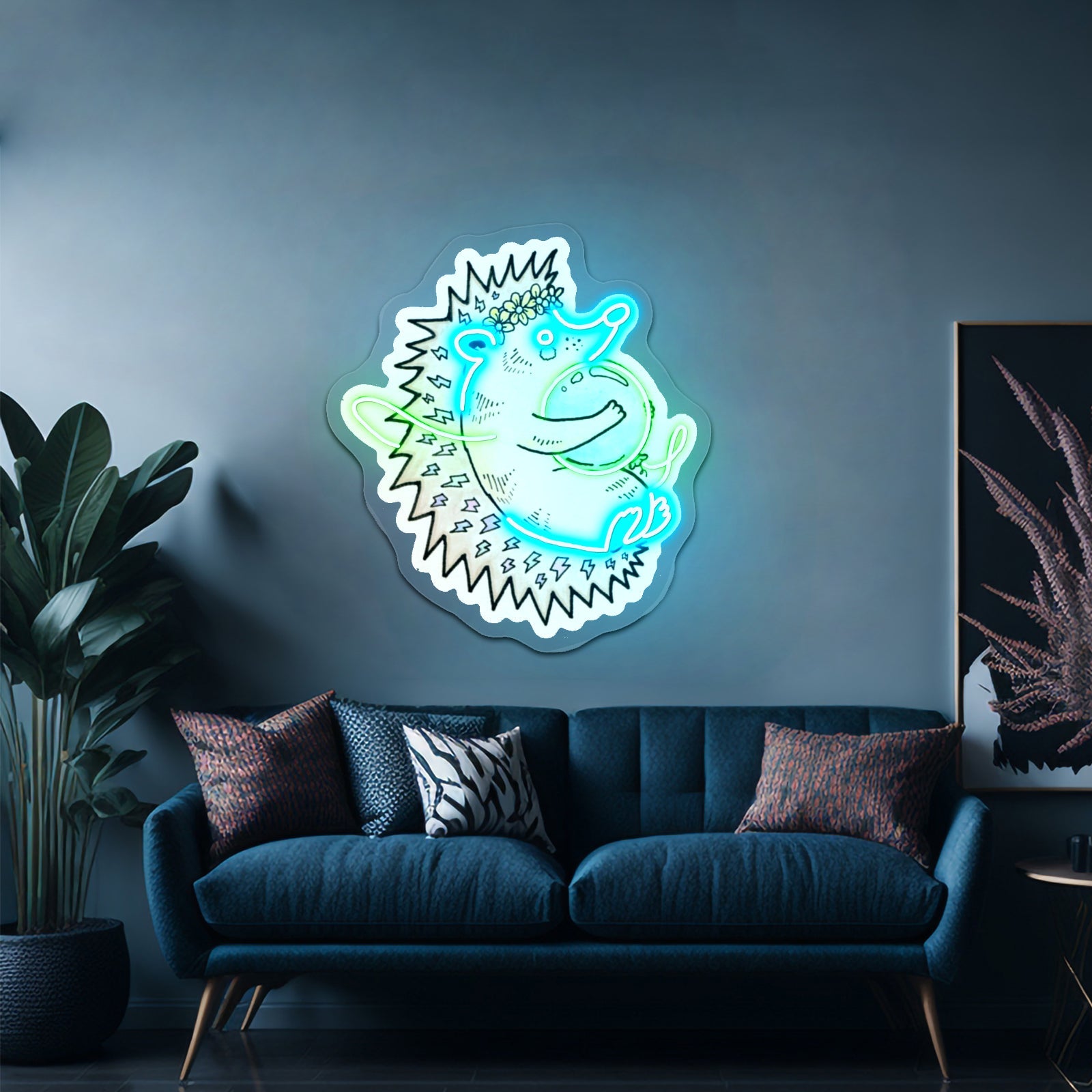 Hedgehog Unlikely Friends Neon Signage Custom - Shineneon