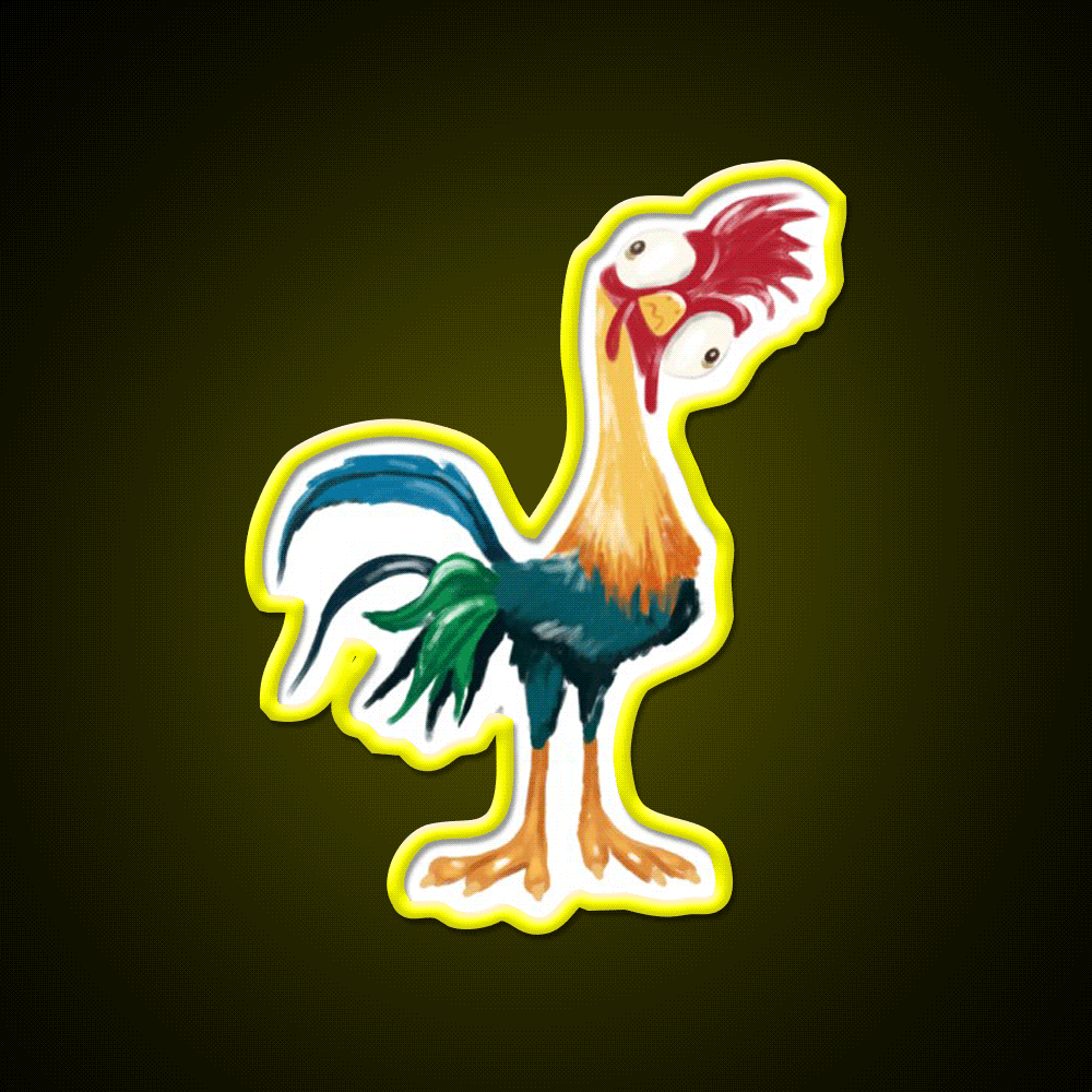 Hei Hei Welcome Led Neon Sign Open Sign Rgb Color - Custom LED neon sign front view