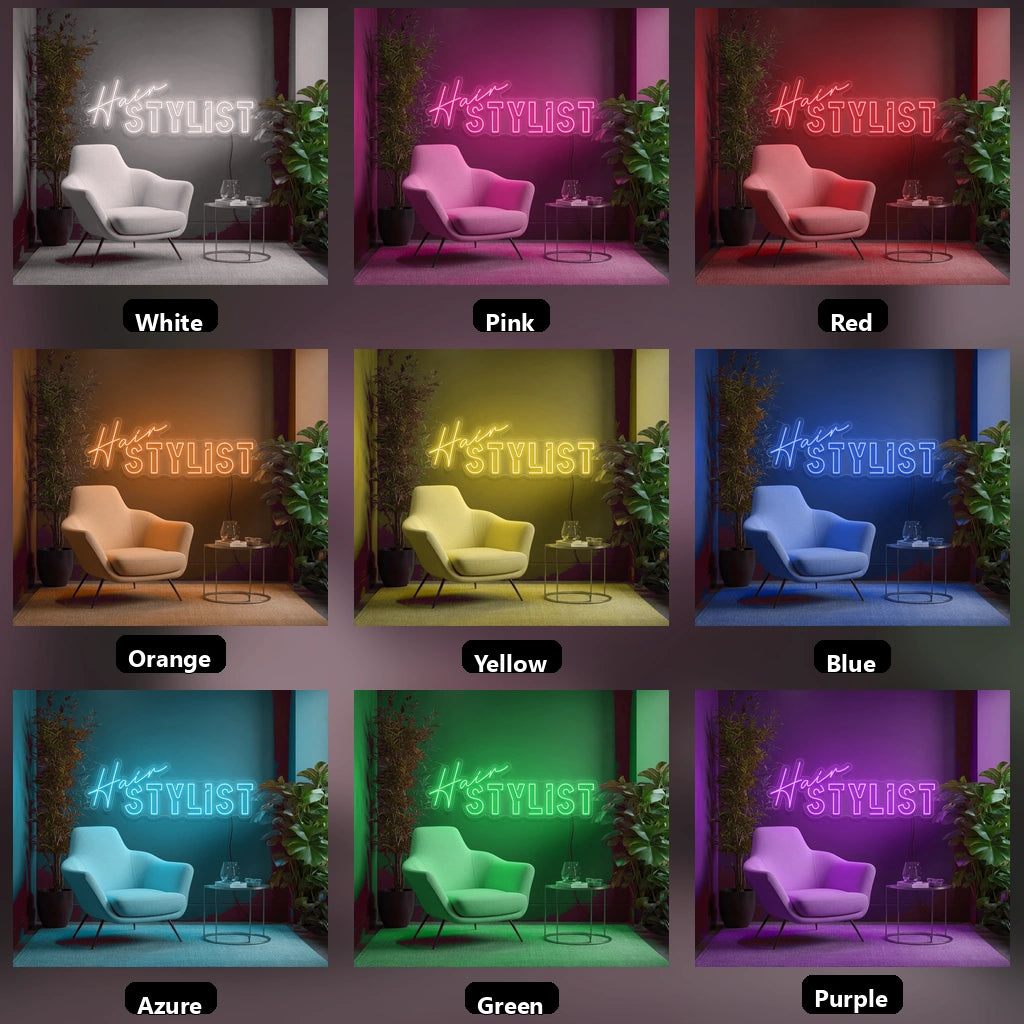 Heist Stylist LED Neon Sign - 05 Color Grid