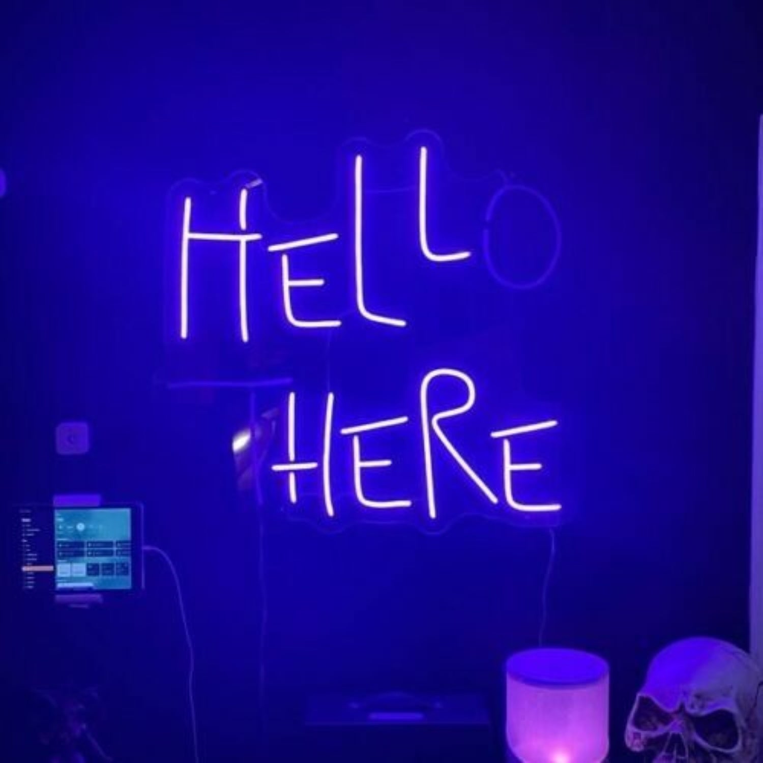 Hell Here Neon Sign Hello There Sign For Play Room Decor | Shineneon