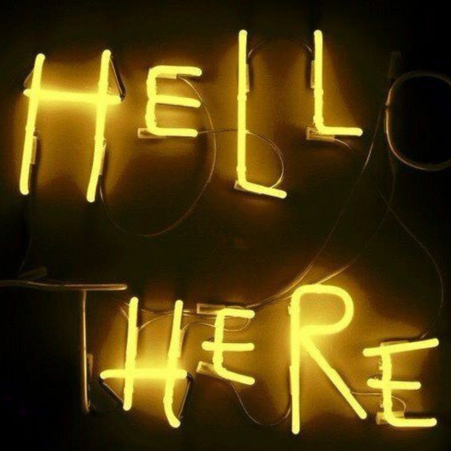 Hell Here Neon Sign Yellow Neon Light Wall Decoration | Shineneon