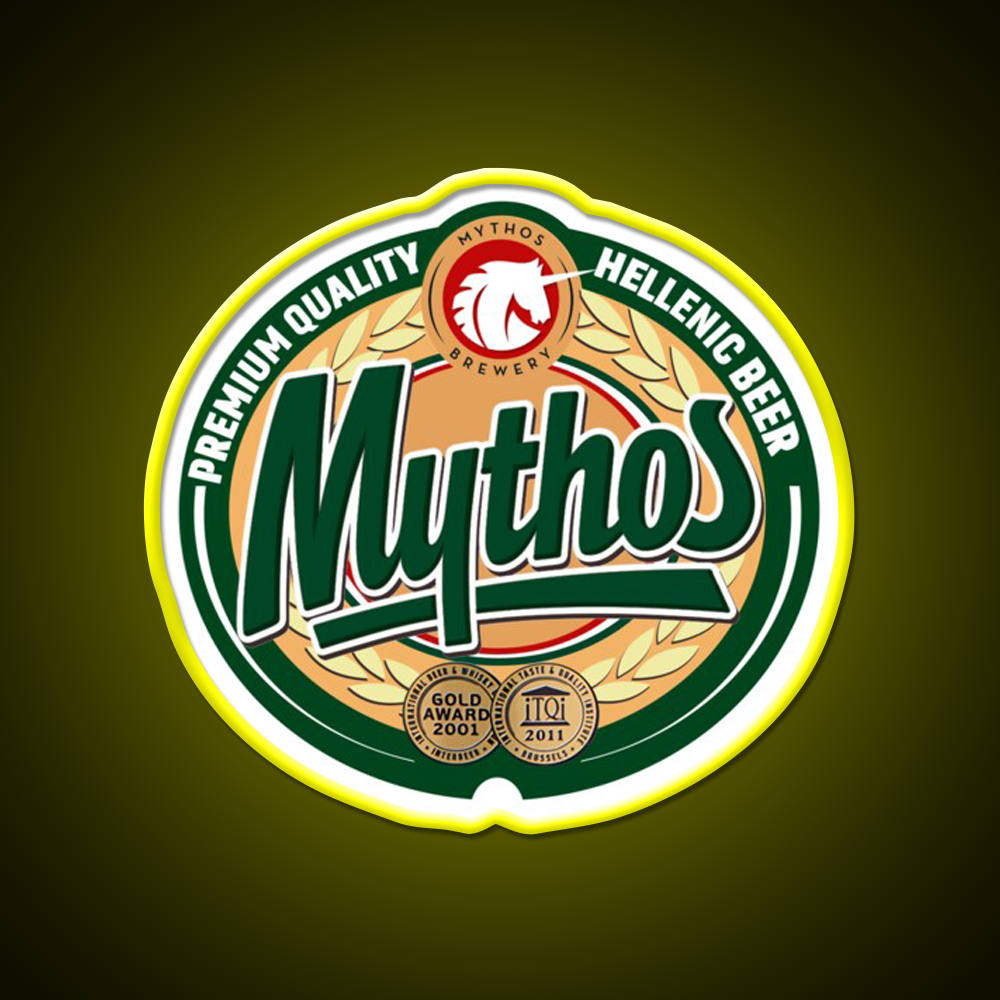 Hellenic Greek Beer Mythos Beer Bar Decor Led Neon Sign Rgb Color - LED neon sign view 7