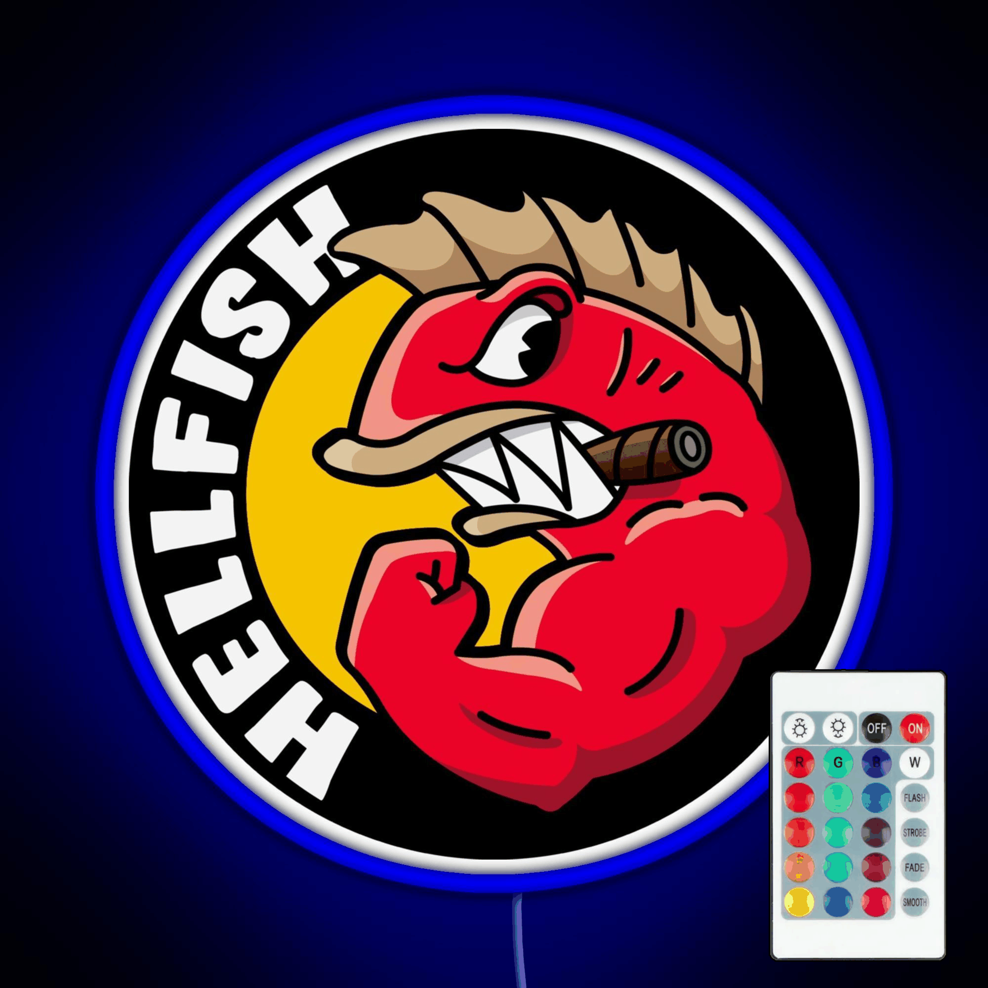 Hellfish 19 Rgb Led Neon Sign Pop Wall Art