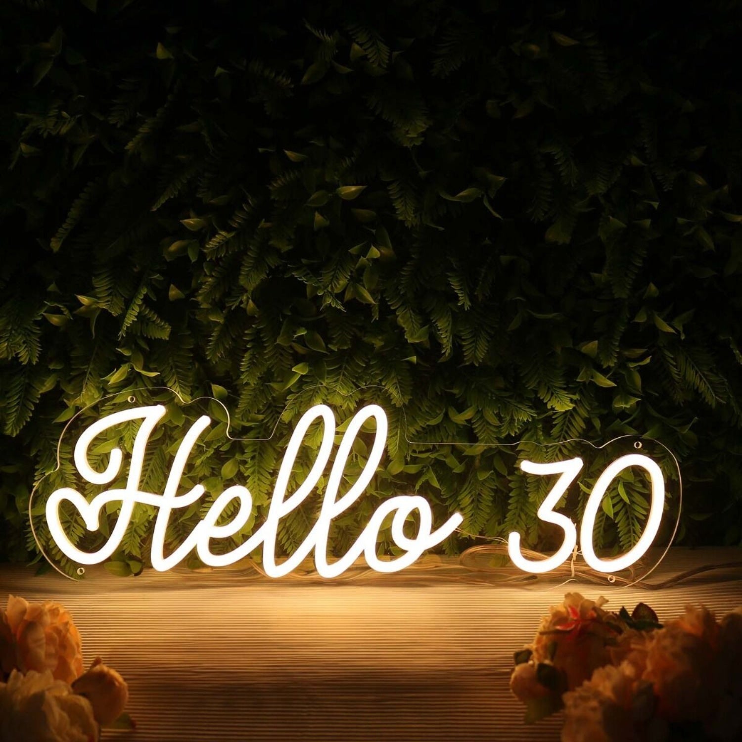 Hello 30 Yellow Neon Sign | Shineneon